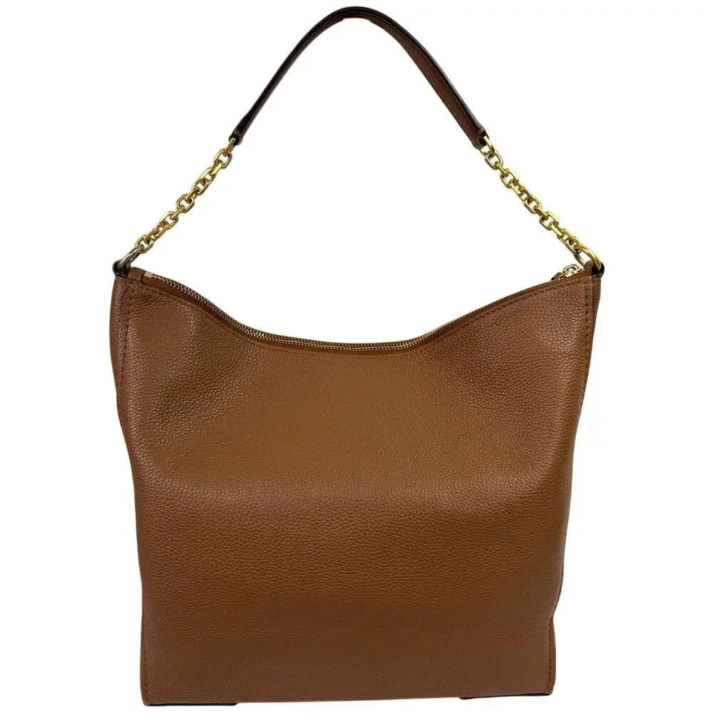 Tory Burch Carson Top Handle Hobo Bag, Brown, Ships Fast